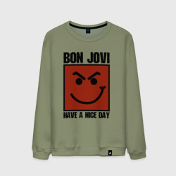 Мужской свитшот хлопок Bon Jovi, have a nice day