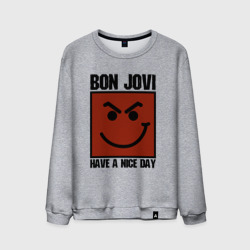 Мужской свитшот хлопок Bon Jovi, have a nice day