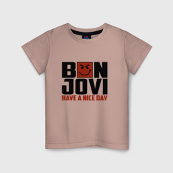 Детская футболка хлопок Bon Jovi, have a nice day