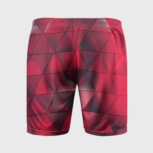 Мужские шорты спортивные Dark Red, цвет 3D печать - фото 2