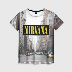 Женская футболка 3D Nirvana