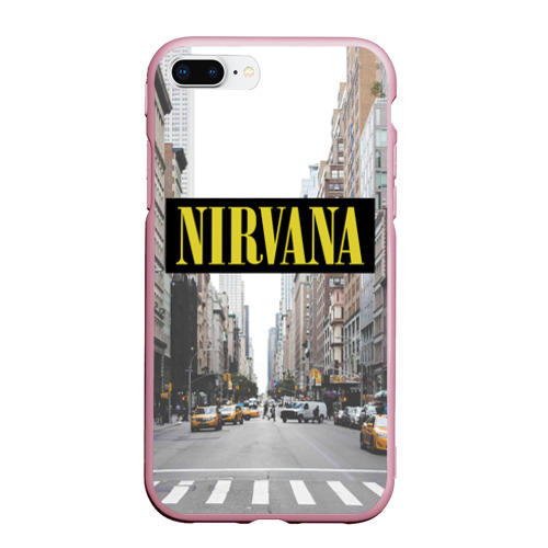 Чехол для iPhone 7Plus/8 Plus матовый Nirvana, цвет розовый