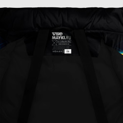 Куртка с принтом Пикачу для любого человека, вид спереди №5. Цвет основы: черный