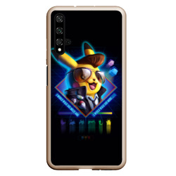 Чехол для Honor 20 Пикачу детектив неоновый