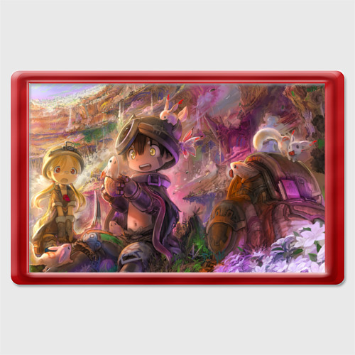 Магнит 45*70 Made in Abyss, цвет красный