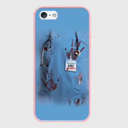 Чехол для iPhone 5/5S матовый Костюм врача кровь