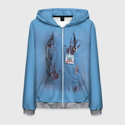 Мужская толстовка 3D на молнии Костюм врача кровь