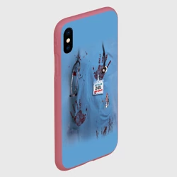 Чехол для iPhone XS Max матовый Костюм врача кровь - фото 2