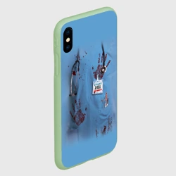 Чехол для iPhone XS Max матовый Костюм врача кровь - фото 2