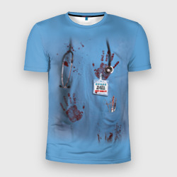 Мужская футболка 3D Slim Костюм врача кровь