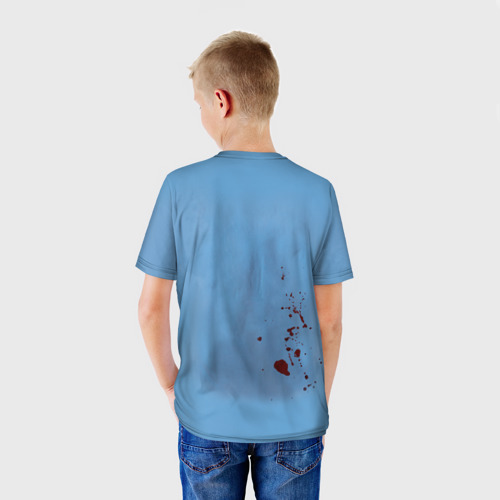 Детская футболка 3D Костюм врача кровь, цвет 3D печать - фото 4