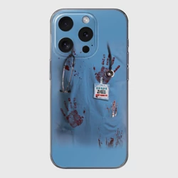 Чехол для iPhone 15 Pro силиконовый с защитой камеры Костюм врача кровь