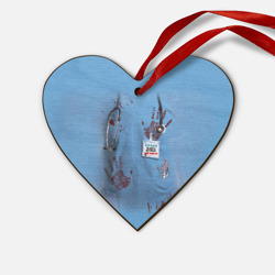 Деревянная игрушка Сердце Костюм врача кровь