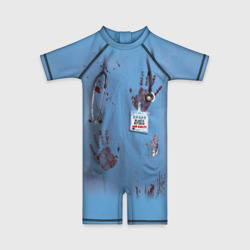 Детский купальный костюм 3D Костюм врача кровь