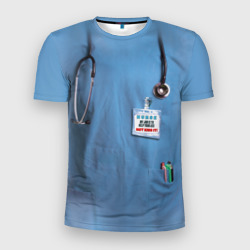 Мужская футболка 3D Slim Костюм врача