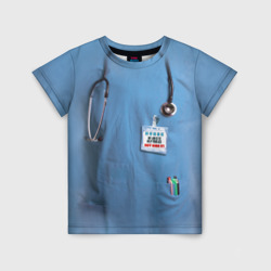 Детская футболка 3D Костюм врача