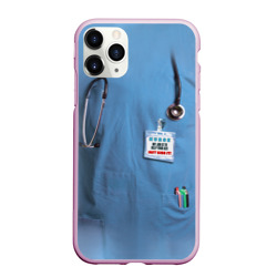 Чехол для iPhone 11 Pro Max матовый Костюм врача