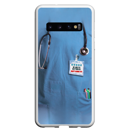 Чехол для Samsung Galaxy S10 Костюм врача Фото 01 Чехол для Samsung Galaxy S10 Костюм врача Фото 01
