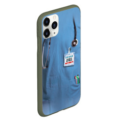 Чехол для iPhone 11 Pro матовый Костюм врача - фото 2