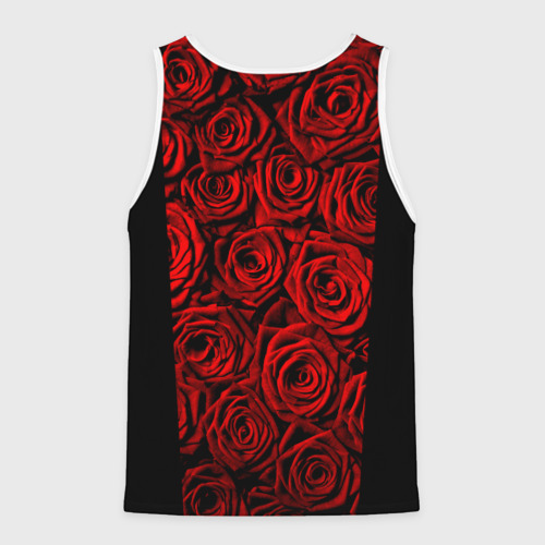 Мужская майка 3D RED ROSES / КРАСНЫЕ РОЗЫ, цвет 3D печать - фото 2