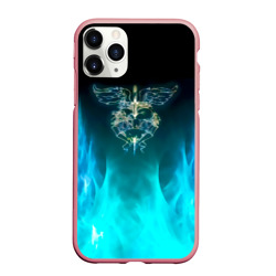 Чехол для iPhone 11 Pro Max матовый Сердце Bon Jovi