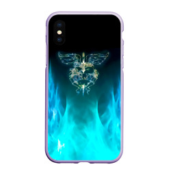 Чехол для iPhone XS Max матовый Сердце Bon Jovi