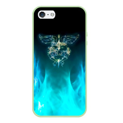 Чехол для iPhone 5/5S матовый Сердце Bon Jovi