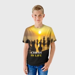 Детская футболка 3D Шахматы - это жизнь - фото 2
