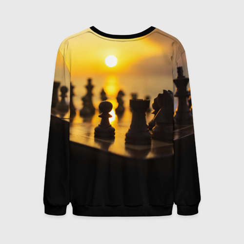 Мужской свитшот 3D Шахматы - это жизнь, цвет черный - фото 2