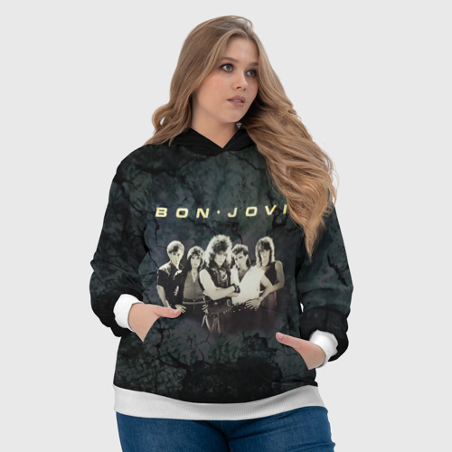 Женская толстовка 3D Группа Bon Jovi, цвет 3D печать - фото 6