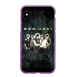 Чехол для iPhone XS Max матовый Группа Bon Jovi