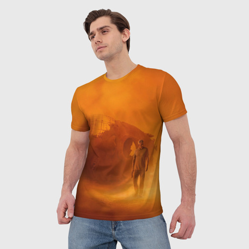 Мужская футболка 3D Бегущий по лезвию, цвет 3D печать - фото 3