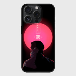 Чехол силиконовый для Apple iPhone 15 Pro матовый Бегущий по лезвию