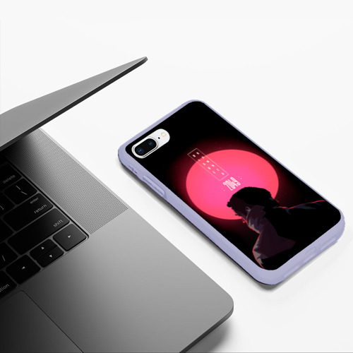 Чехол для iPhone 7Plus/8 Plus матовый Бегущий по лезвию, цвет светло-сиреневый - фото 5