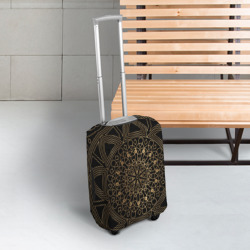 Чехол для чемодана 3D Золотая мандала - фото 2