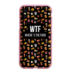 Чехол для iPhone XS Max матовый WTF Food