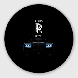 Круглый коврик для мышки Rolls Royce phantom