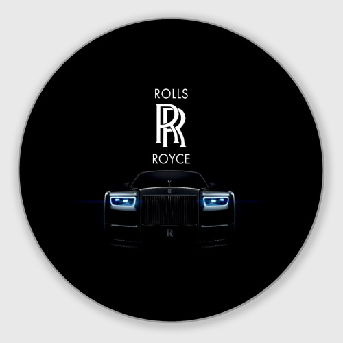 Круглый коврик для мышки Rolls Royce phantom