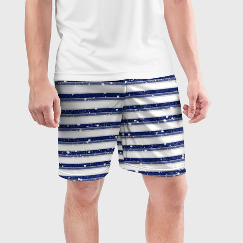 Мужские шорты спортивные Морская, цвет 3D печать - фото 3