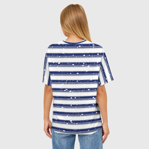 Женская футболка oversize 3D Морская, цвет 3D печать - фото 4