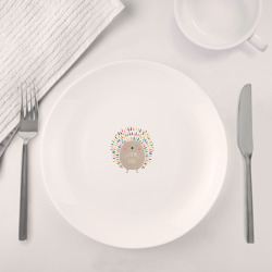 Набор: тарелка + кружка Ёжик - фото 2