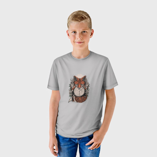 Детская футболка 3D Fox Time, цвет 3D печать - фото 3