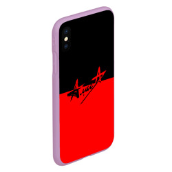 Чехол для iPhone XS Max матовый Флаг группа Алиса - фото 2