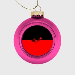 Ёлочный шар стеклянный/пластиковый Флаг группа Алиса