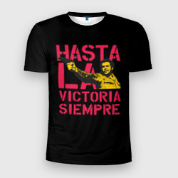Мужская футболка 3D Slim Hasta La Victoria Siempre