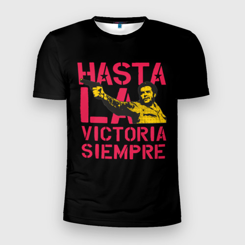 Мужская футболка 3D Slim Hasta La Victoria Siempre, цвет 3D печать