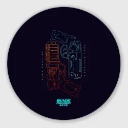 Круглый коврик для мышки Blade Runner 2049