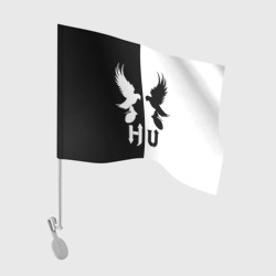 Флаг для автомобиля Черно-белый Hollywood Undead