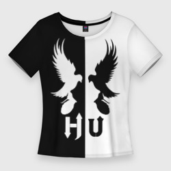 Женская футболка 3D Slim Черно-белый Hollywood Undead
