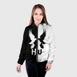 Женская куртка 3D Черно-белый Hollywood Undead - фото 2